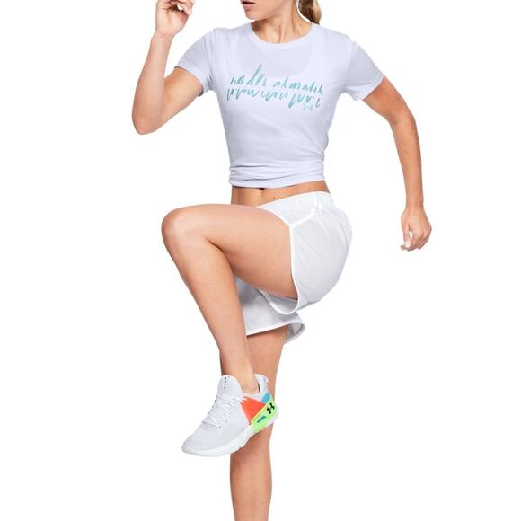 NEW Under Armour T-Shirt UA Tech White Athletic Workout Women's Size Medium - Picture 1 of 5